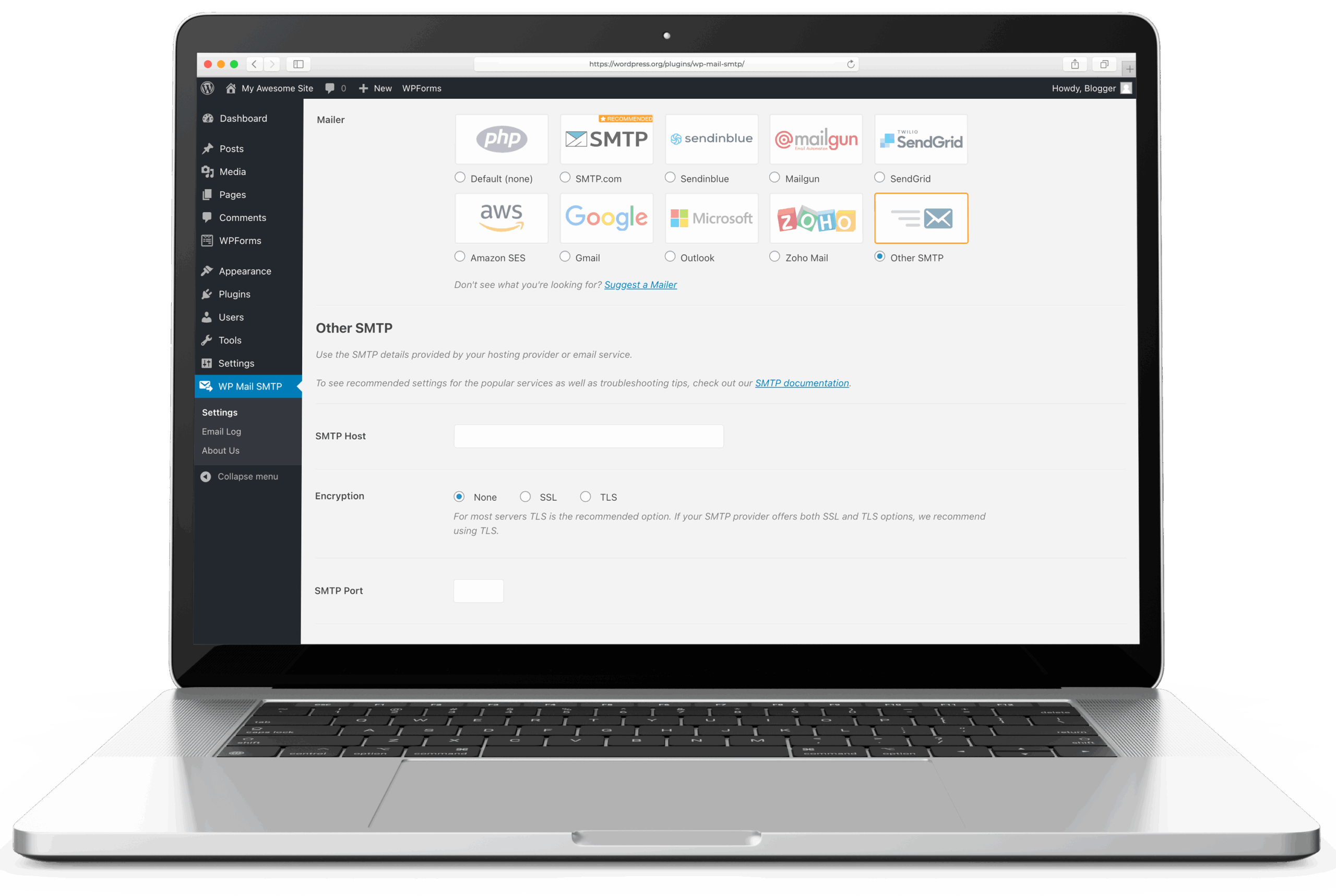 WP Mail SMTP Mailer (by WPForms) review